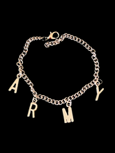 Load image into Gallery viewer, ARMY bracelet and BTS necklace
