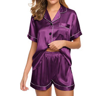 Load image into Gallery viewer, Short silk pajamas
