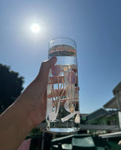 Load image into Gallery viewer, 450ml BTS/ARMY glass bottle with bamboo lid and stainless steel straw
