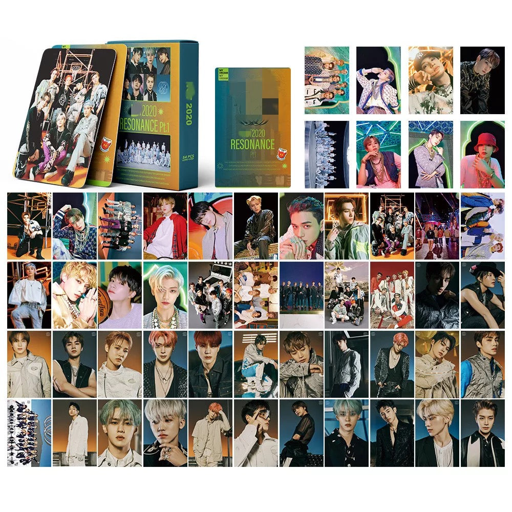 54 pcs all kpop groups photo cards