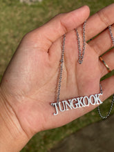 Load image into Gallery viewer, BTS stainless steel name necklace

