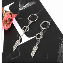 Load image into Gallery viewer, BTS style wing tassel earrings

