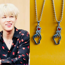 Load image into Gallery viewer, Jimin heart necklace
