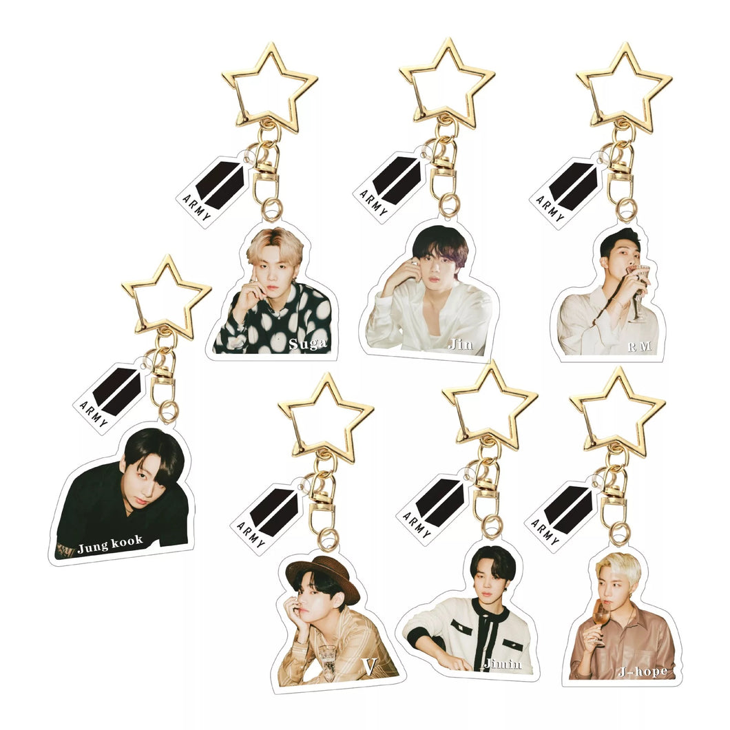 BTS individual keychains